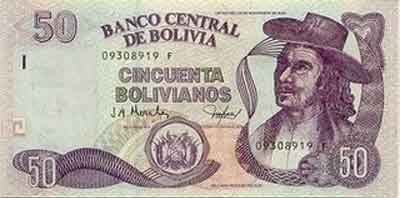 Boliviano Banknote