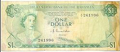 Bahamian Dollar Banknote