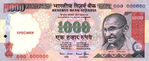 Indian Rupee Banknote