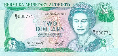 Bermuda Dollar Banknote