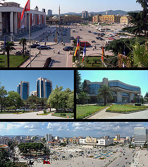 Photo of the city of Tirana