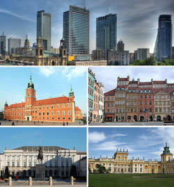 Photo of the city of Warsaw